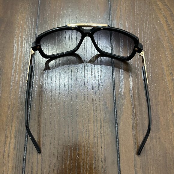 NEW Cazal Sunglasses 8042 Black Gold Gardient Lenses - Picture 7 of 8